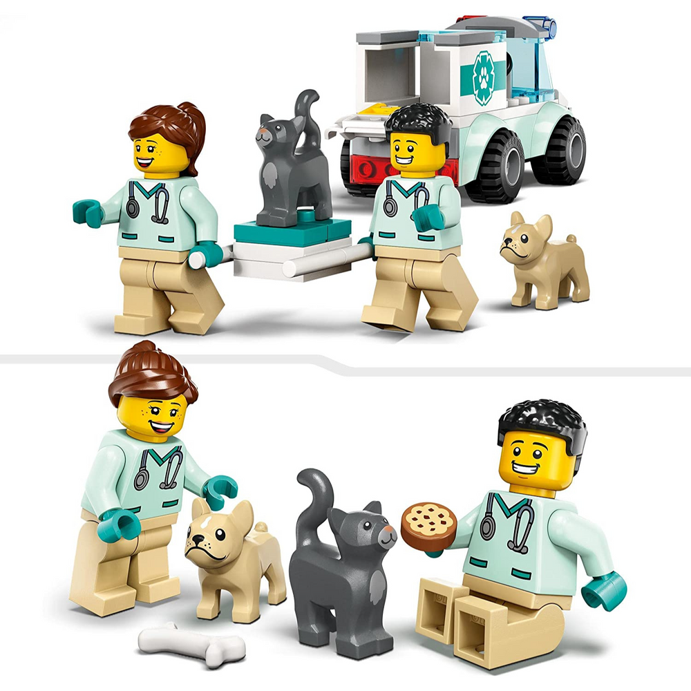 Lego City 60382 - Furgoncino di soccorso del veterinario