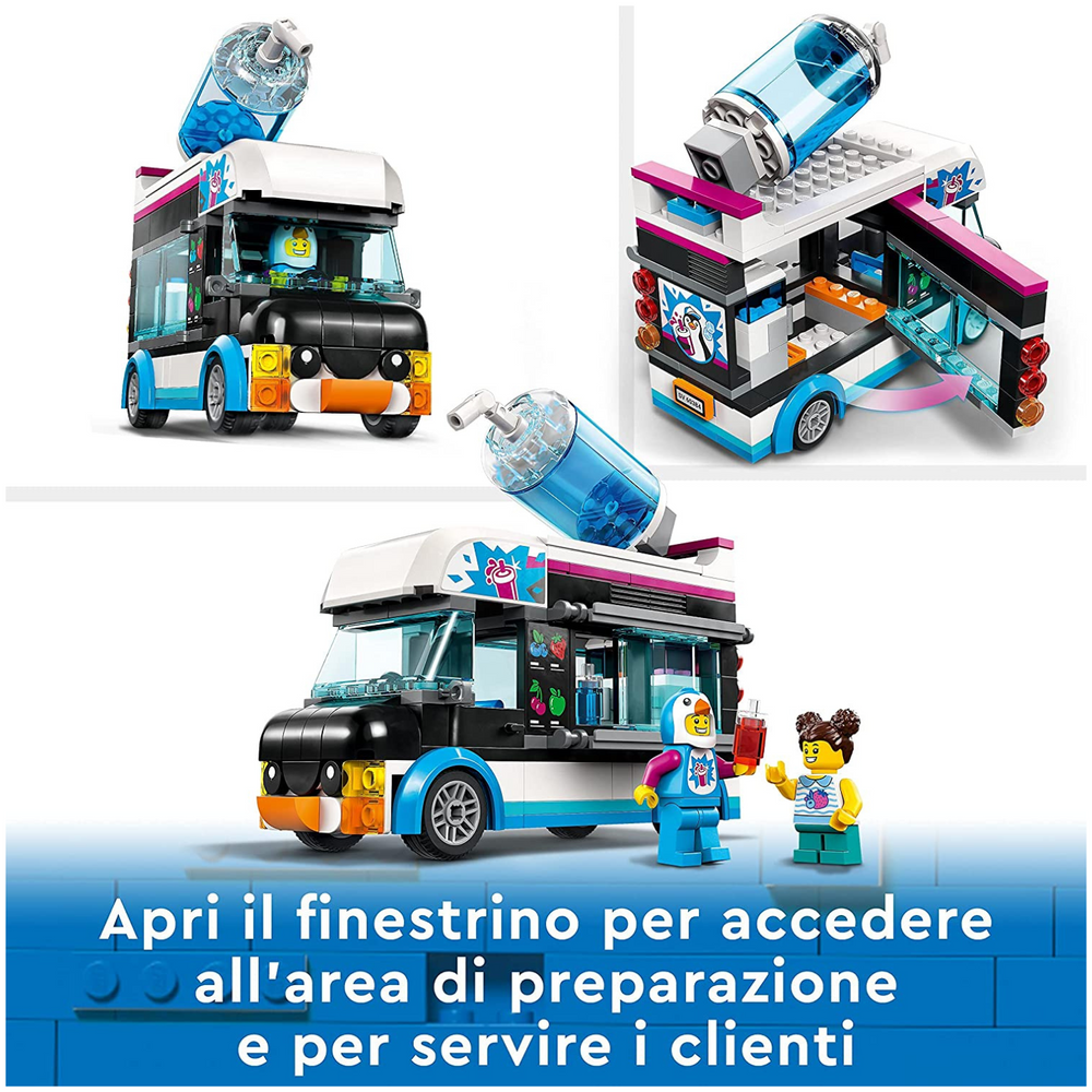 Lego City 60384 - Il furgoncino delle granite del pinguino