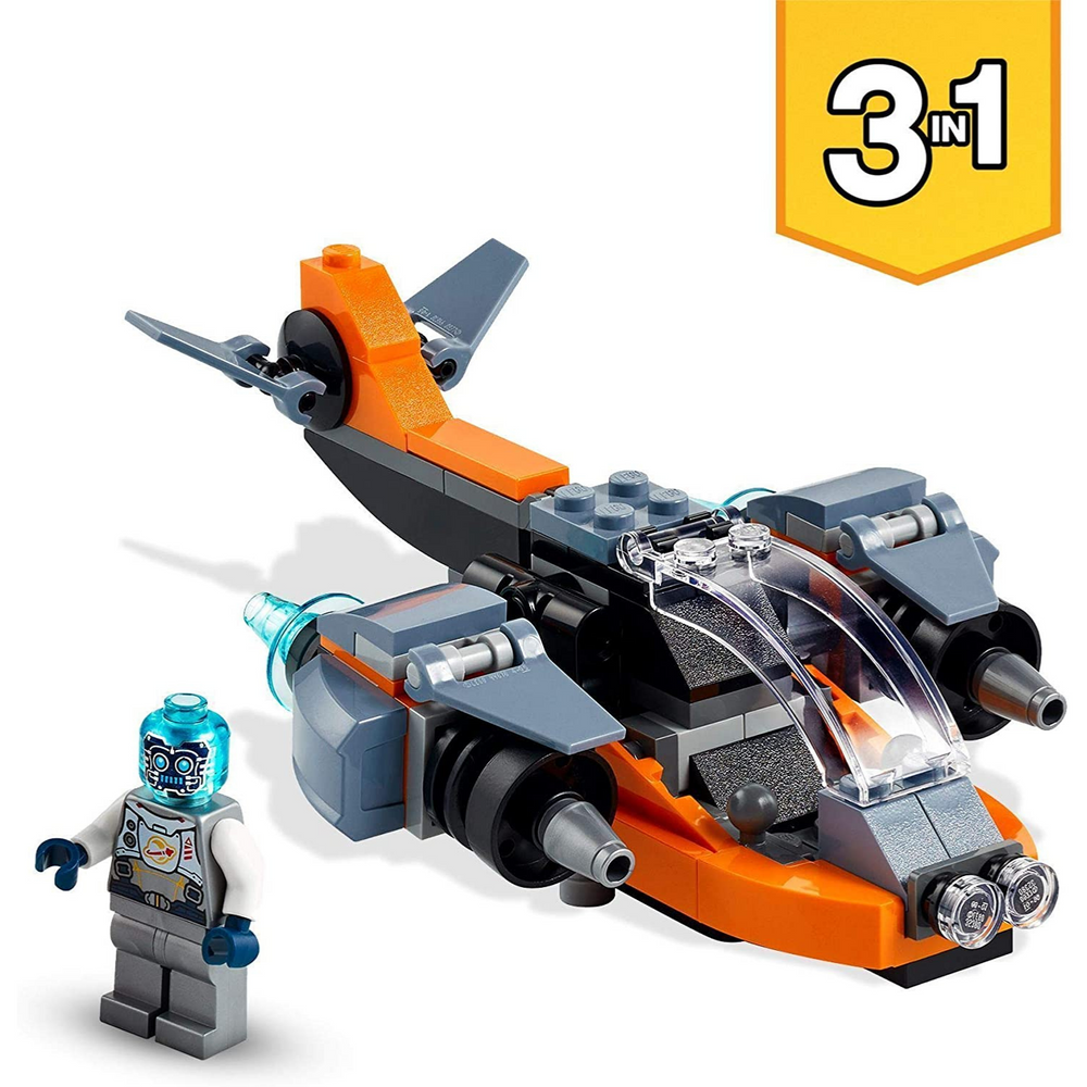 
                
                    Carica l&amp;#39;immagine nel visualizzatore della galleria, Lego Creator 31111 - Cyber-drone
                
            