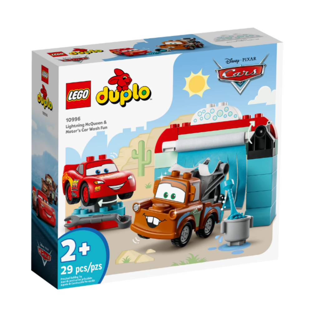 
                
                    Carica l&amp;#39;immagine nel visualizzatore della galleria, Lego Duplo 10996 - Divertimento all’autolavaggio con Saetta McQueen e Cricchetto
                
            