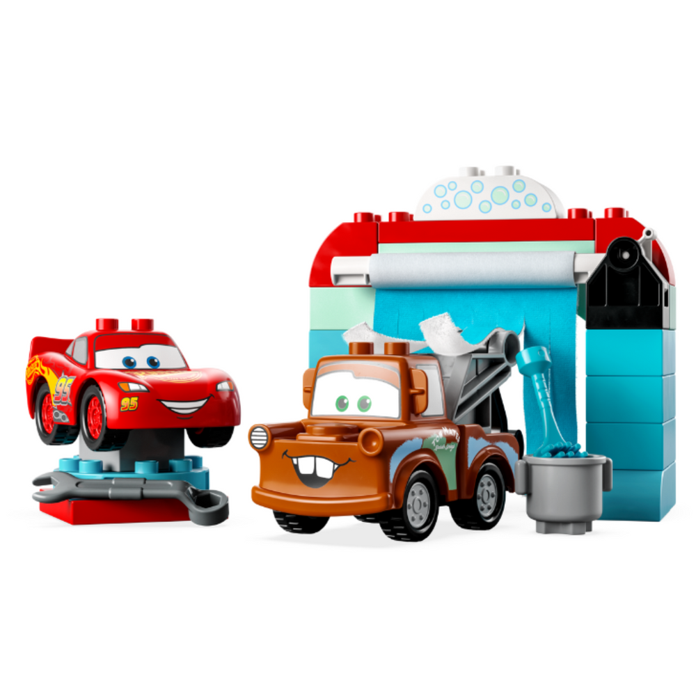 
                
                    Carica l&amp;#39;immagine nel visualizzatore della galleria, Lego Duplo 10996 - Divertimento all’autolavaggio con Saetta McQueen e Cricchetto
                
            