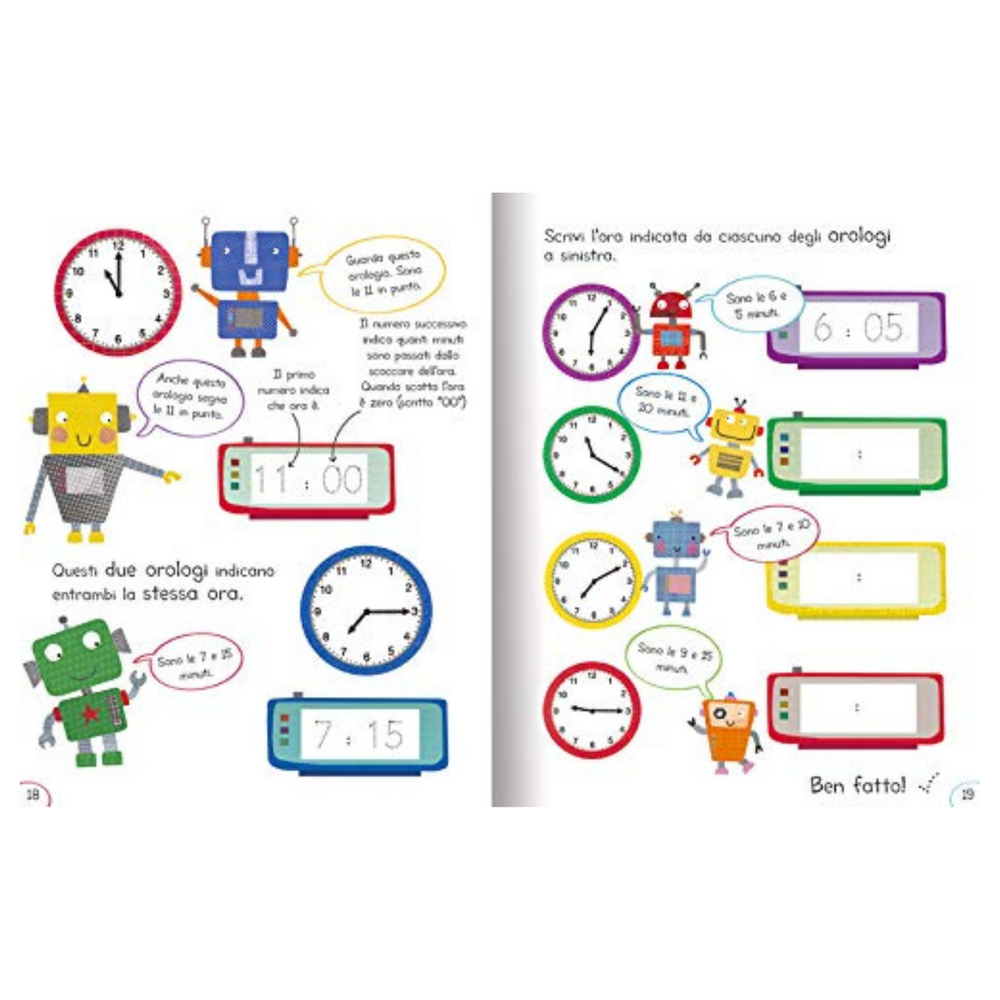 
                
                    Carica l&amp;#39;immagine nel visualizzatore della galleria, Libro Giocando con la matematica - Che ore sono?
                
            