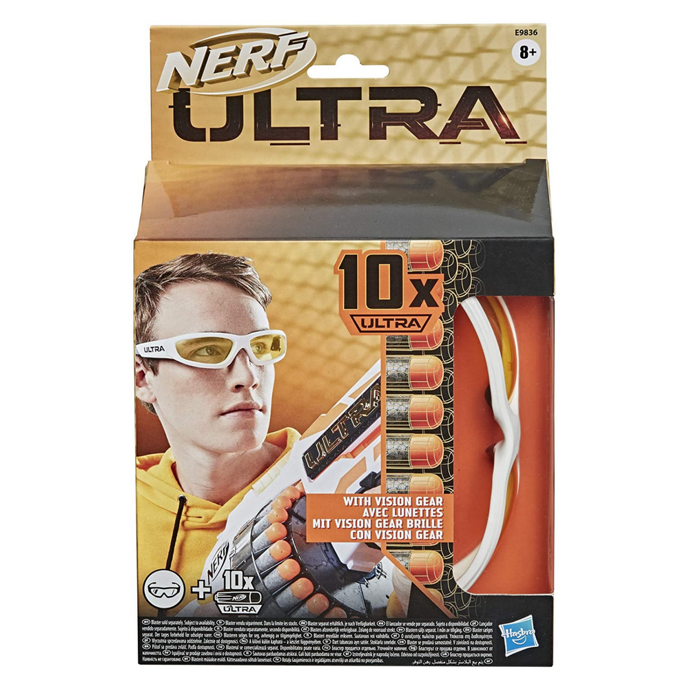 Nerf set occhiali protettivi con 10 dardi
