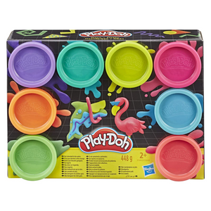 PlayDoh Set 8 Vasetti Neon/Rainbow