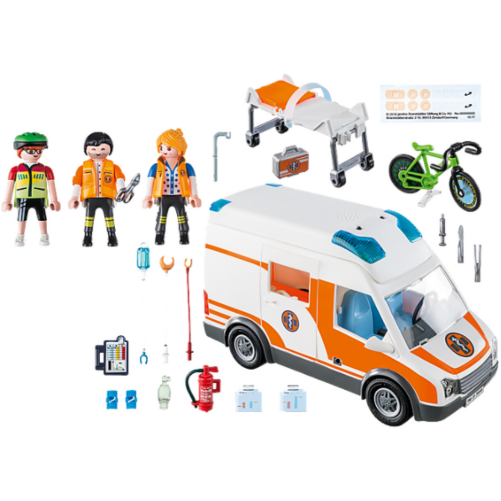 Playmobil 70049 - Ambulanza con luci lampeggianti