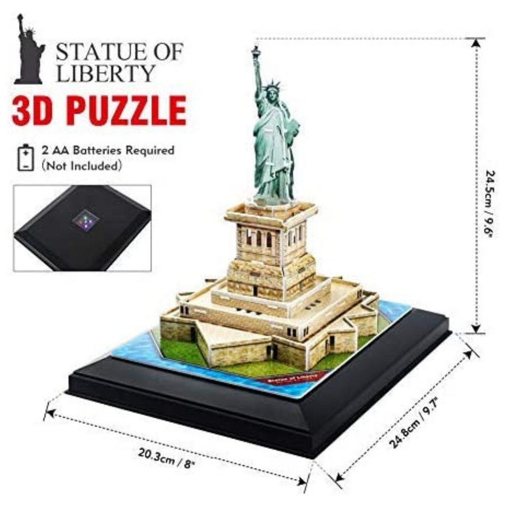 
                
                    Carica l&amp;#39;immagine nel visualizzatore della galleria, Puzzle 3D LED Statua della Libertà
                
            