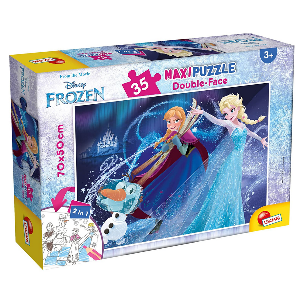Puzzle Frozen 35 pezzi Double Face