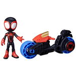 Spidey Personaggio Miles Morales con Moto