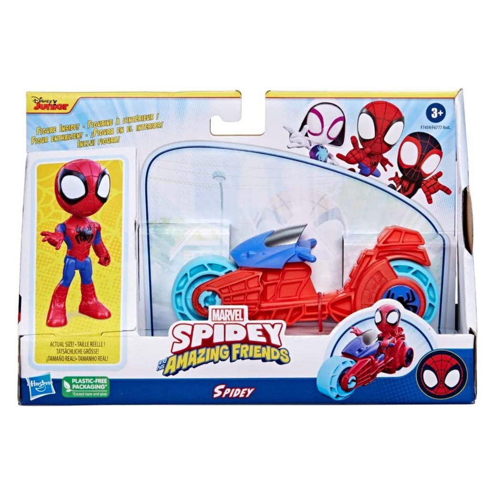 Spidey Personaggio Spiderman con Moto